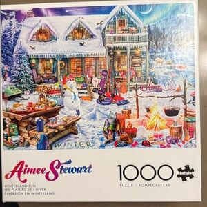 Aimee Stewart Winter Wonderland Puzzle - 1000 Pieces. Complete with poster